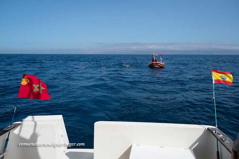 Cruzar el estrecho de Gibraltar a nado, de Tarifa a Marruecos